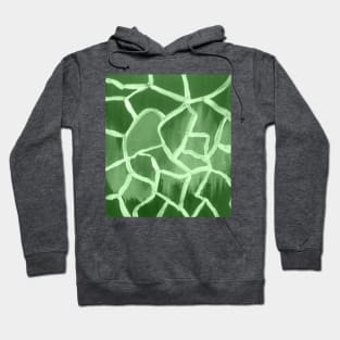 Abstract green art print Hoodie